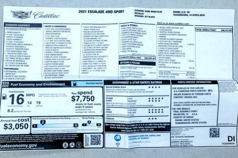 Used 2021 Cadillac Escalade Sport w/ Driver Assist Tech Package image 3
