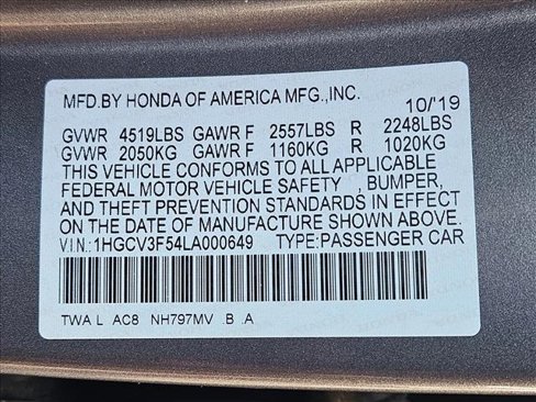 Used 2020 Honda Accord EX-L image 21