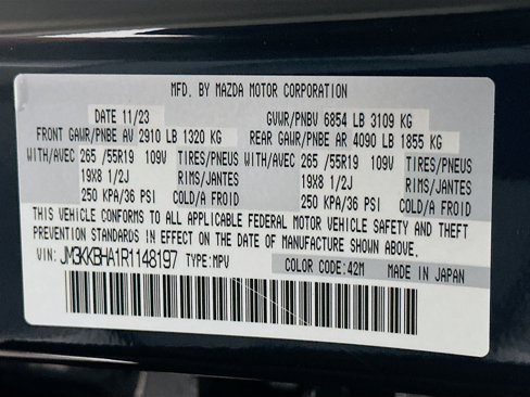 Used 2024 MAZDA CX-90 Plug-In Hybrid w/ Preferred image 12
