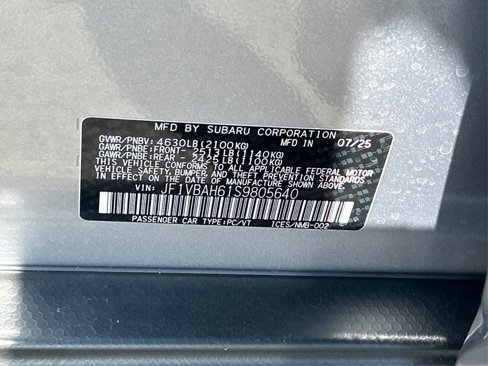 New 2025 Subaru WRX Premium image 16