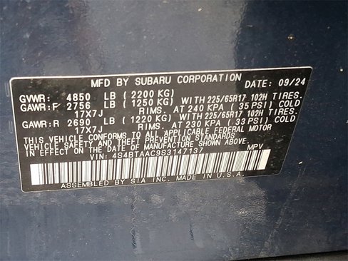 Certified 2025 Subaru Outback image 25