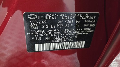 Used 2023 Hyundai Sonata Limited w/ Cargo Package image 25