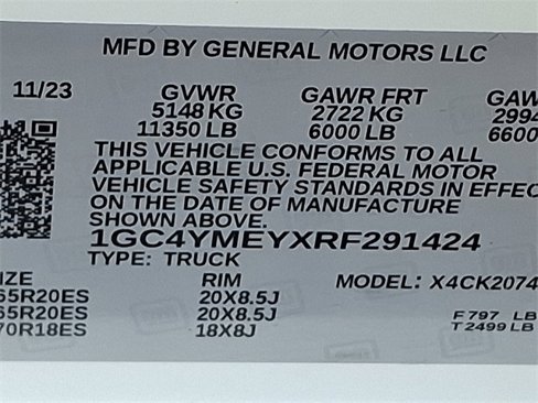 Used 2024 Chevrolet Silverado 2500 Custom w/ Custom Value Package image 30