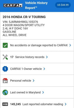 Used 2016 Honda CR-V Touring image 26
