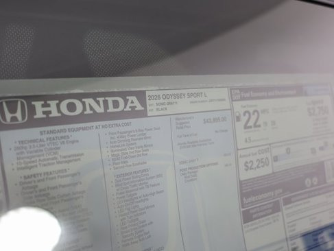 New 2026 Honda Odyssey Sport-L image 28