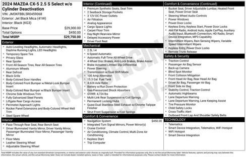 Used 2024 MAZDA CX-5 AWD 2.5 S w/ Select Package image 25