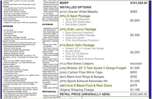 Used 2023 Audi SQ8 Prestige image 92