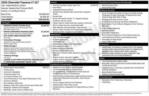 New 2026 Chevrolet Traverse LT w/ Midnight/Sport Edition image 10