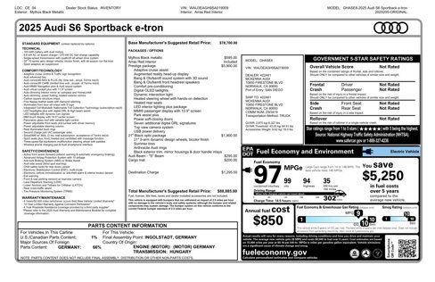 New 2025 Audi S6 e-tron Prestige image 5