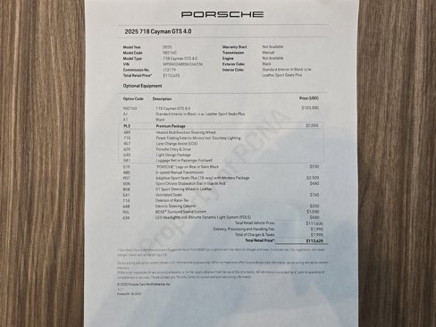 New 2025 Porsche 718 Cayman GT4 image 28
