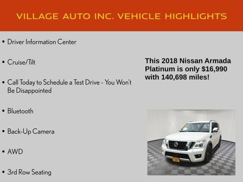 Used 2018 Nissan Armada Platinum w/ Captain Seat Package image 21