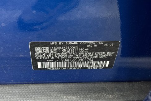 Used 2025 Subaru WRX Premium w/ Accessory Package #2 image 33