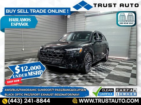Used 2025 Audi SQ7 Premium Plus w/ Black Optic Package image 1