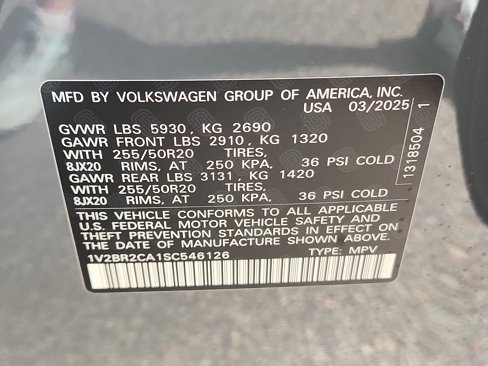 New 2025 Volkswagen Atlas SEL image 21