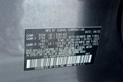 Certified 2022 Subaru Outback Touring XT image 35