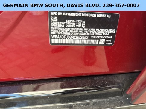 Certified 2024 BMW 530i w/ M Sport Package image 42