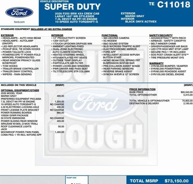 New 2026 Ford F250 Lariat image 2