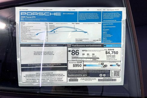 New 2025 Porsche Taycan GTS image 24