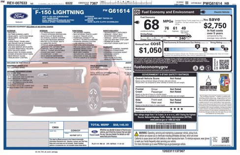 Used 2023 Ford F150 Lightning XLT image 16