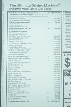 New 2026 BMW M850i xDrive w/ M Sport Professional Package image 9