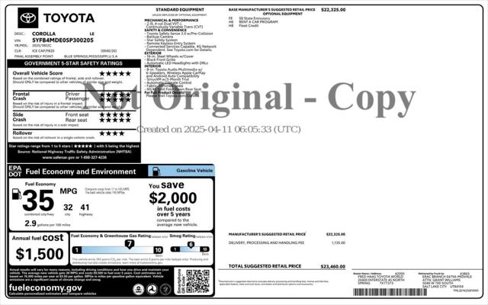 Used 2025 Toyota Corolla LE image 11