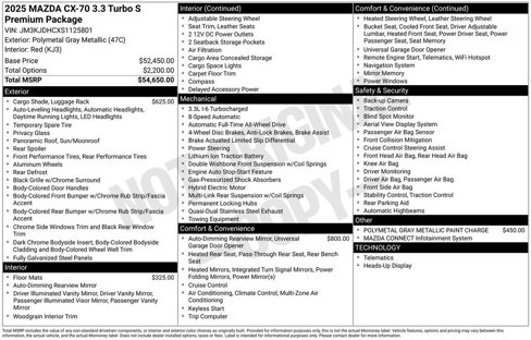 New 2025 MAZDA CX-70 3.3 Turbo S w/ Premium Package image 4
