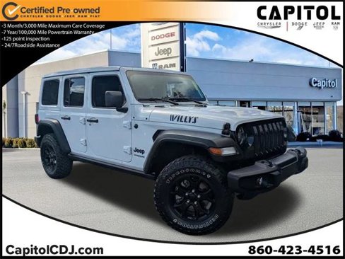 Certified 2022 Jeep Wrangler Unlimited Sport image 1