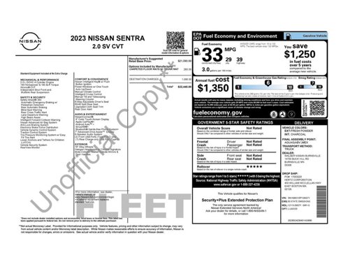 Used 2023 Nissan Sentra SV image 33
