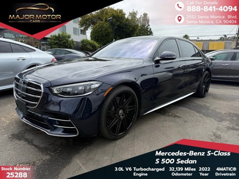 Used 2022 Mercedes-Benz S 500 4MATIC w/ AMG Line Package image 1
