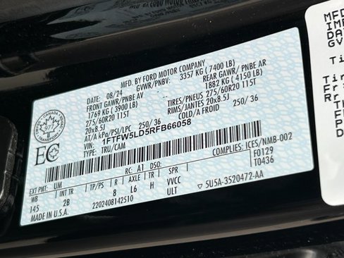 Used 2024 Ford F150 Lariat w/ Equipment Group 502A High image 38