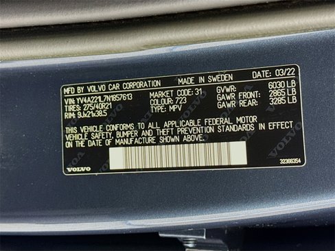 Used 2022 Volvo XC90 T6 Inscription w/ Advanced Package image 34