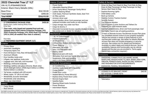 Certified 2022 Chevrolet Trax LT w/ LT Convenience Package image 10