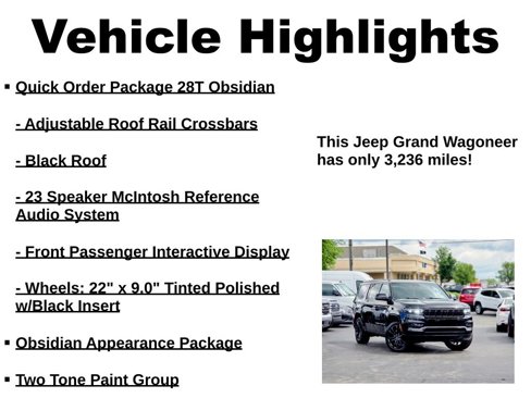 Used 2024 Jeep Grand Wagoneer Series II w/ Quick Order Packagew 28T image 54