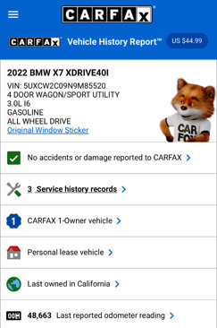 Used 2022 BMW X7 xDrive40i w/ M Sport Package image 10