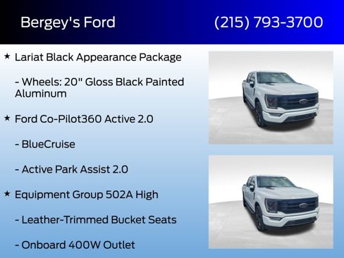 Certified 2022 Ford F150 Lariat w/ Equipment Group 502A High image 7