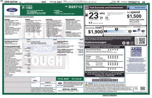 Certified 2023 Ford F150 Lariat w/ Equipment Group 502A High image 9