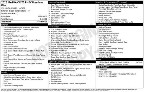 Certified 2025 MAZDA CX-70 Plug-In Hybrid w/ Premium Plus image 7