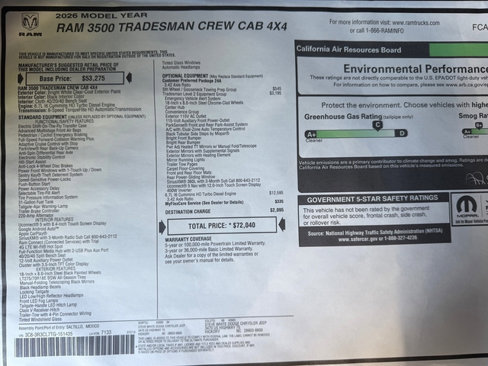 New 2026 RAM 3500 Tradesman image 28