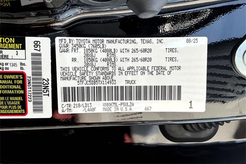 New 2026 Toyota Tundra Limited image 13