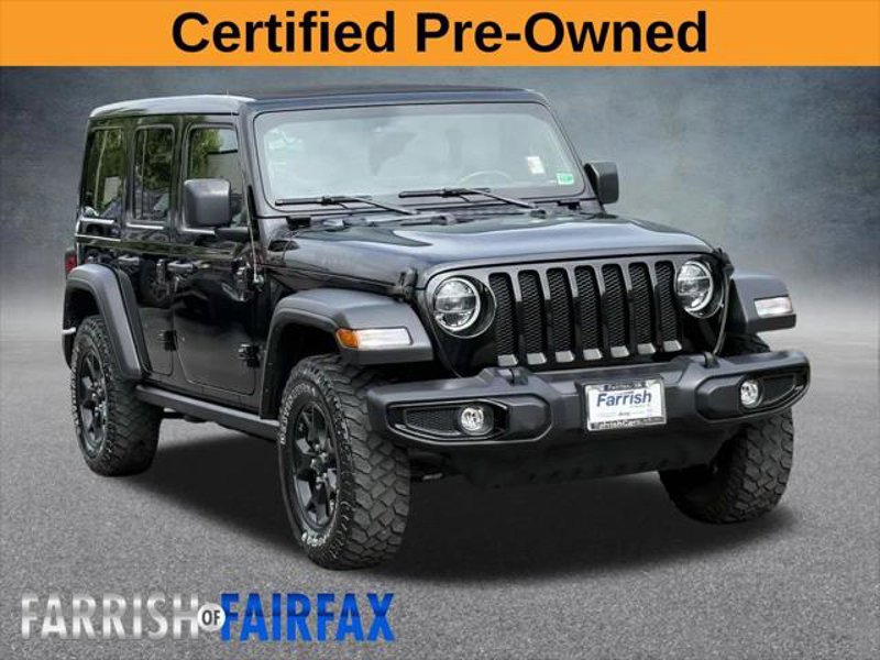 Certified 2021 Jeep Wrangler Unlimited Sport image 1