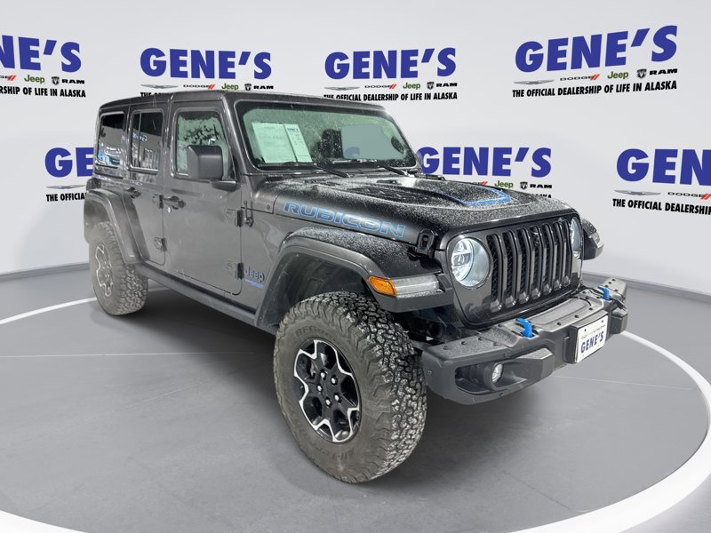 Certified 2021 Jeep Wrangler Unlimited Rubicon 4xe w/ Steel Bumper Group image 1