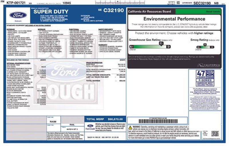 New 2025 Ford F350 Lariat w/ Lariat Ultimate Package image 1