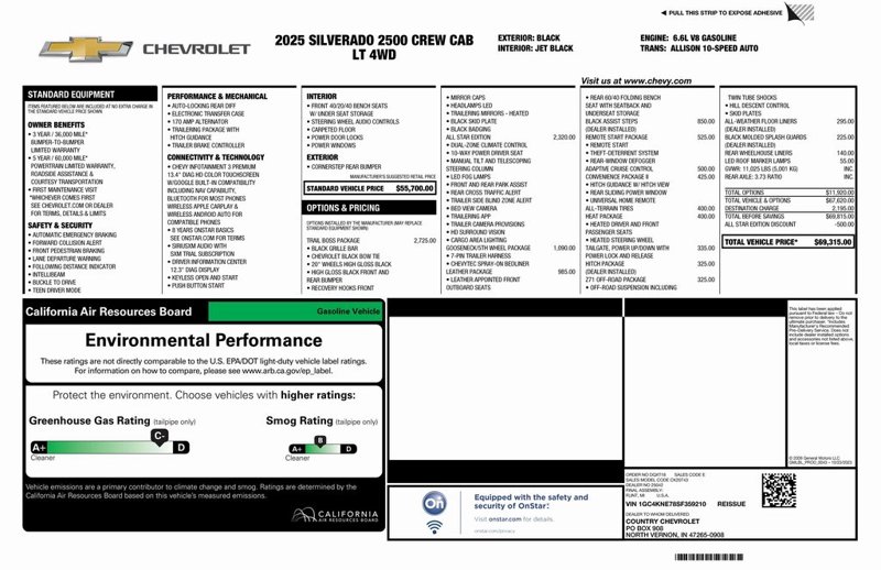 New 2025 Chevrolet Silverado 2500 LT w/ Trail Boss Package image 1