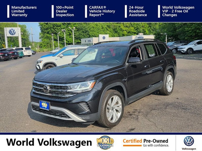 Certified 2021 Volkswagen Atlas SE w/ Panoramic Sunroof Package image 1