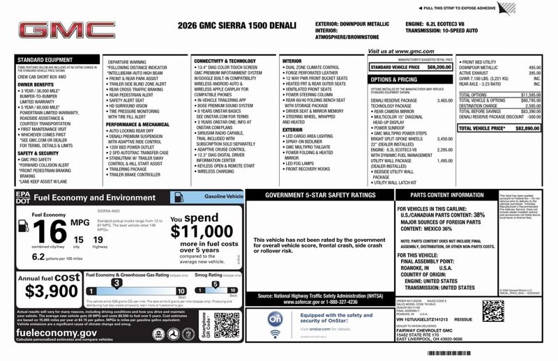 New 2026 GMC Sierra 1500 Denali w/ Denali Reserve Package image 1
