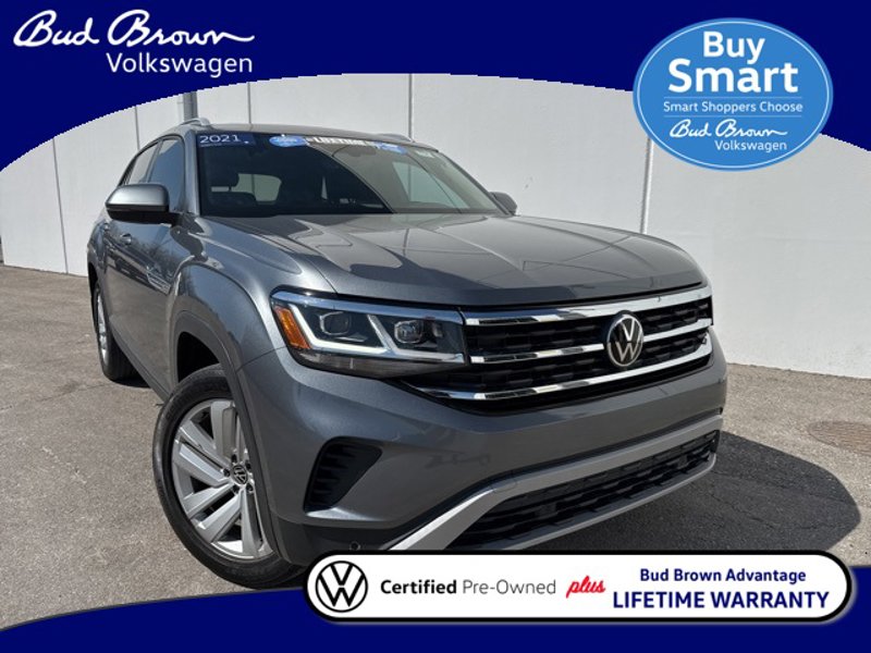 Certified 2021 Volkswagen Atlas Cross Sport SE w/ Panoramic Sunroof Package image 1