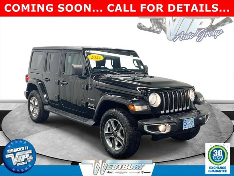 Certified 2022 Jeep Wrangler Unlimited Sahara w/ Cold Weather Group image 1