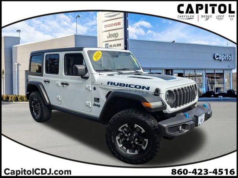 Certified 2024 Jeep Wrangler Unlimited Rubicon 4xe w/ Technology Group image 1