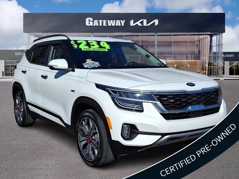 Certified 2021 Kia Seltos SX w/ SX Sunroof Package image 1