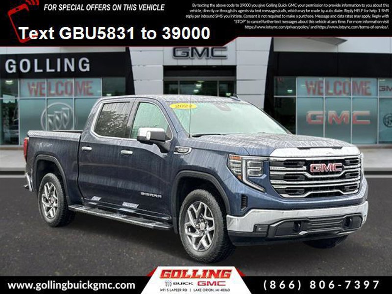 Certified 2022 GMC Sierra 1500 SLT w/ SLT Convenience Package image 1